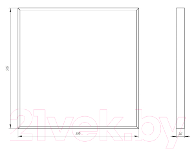 Панель светодиодная ЭРА SPO-910-2-65K-038 / Б0058654