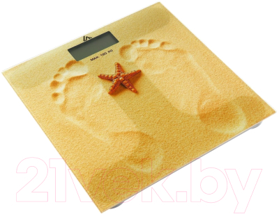 Напольные весы электронные LuazON Home Песок LVE-005 / 2580580
