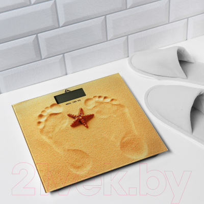 Напольные весы электронные LuazON Home Песок LVE-005 / 2580580