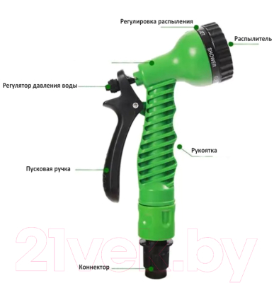 Шланг поливочный Garvill 5.0-15M