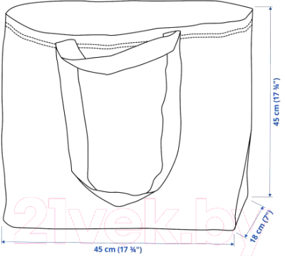 Сумка-шоппер Ikea Фракта 603.017.07