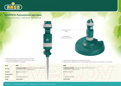 Дождеватель Raco 4260-55/695C