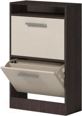 Тумба в прихожую Genesis Мебель Энтер Обувница (венге/дуб молочный)