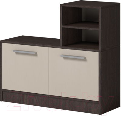 Тумба в прихожую Genesis Мебель Энтер (венге/дуб молочный) - фото