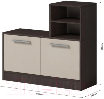 Тумба в прихожую Genesis Мебель Энтер (венге/дуб молочный)