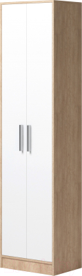 Шкаф-пенал Genesis Мебель Энтер (дуб сонома/белый) - фото