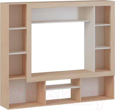 Стенка Genesis Мебель Oskar 3 (дуб сонома/белый)