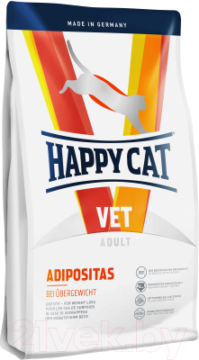Сухой корм для кошек Happy Cat Vet Adipositas Adult / 70676 (4кг) - фото
