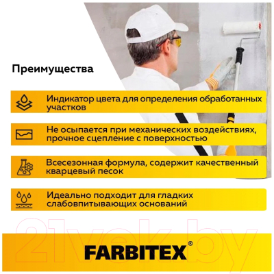 Грунтовка Farbitex Бетонконтакт акриловая