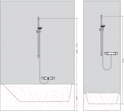 Душевая стойка Hansgrohe Croma 26503000