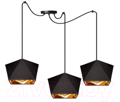 Люстра Aitin-Pro 8887/3 (черный/зотоло) - фото