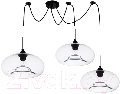 Люстра Aitin-Pro S5696/3 (черный) - фото