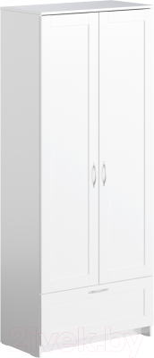 Шкаф Mio Tesoro Сириус 2-х створчатый 1 ящик 2.02.01.240.1 (белый) - фото