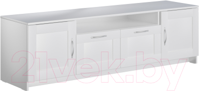 Тумба Mio Tesoro Сириус 2 двери и 2 ящика 156x47 2.02.03.330.1 (белый) - фото