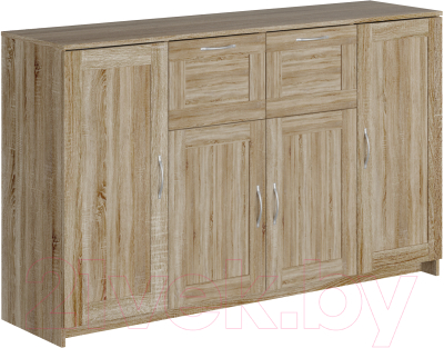 Тумба Mio Tesoro Сириус 4 двери и 2 ящика 156x95 2.02.03.300.3 (дуб сонома) - фото