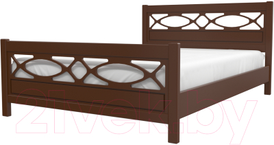 Двуспальная кровать Bravo Мебель Лоренса 160x200 - фото