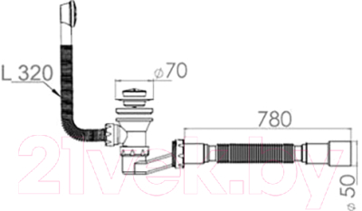 Сифон AV Engineering AVE129731