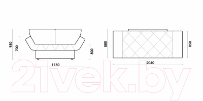 Диван Rivalli Джимми (Citar N01 Sand)