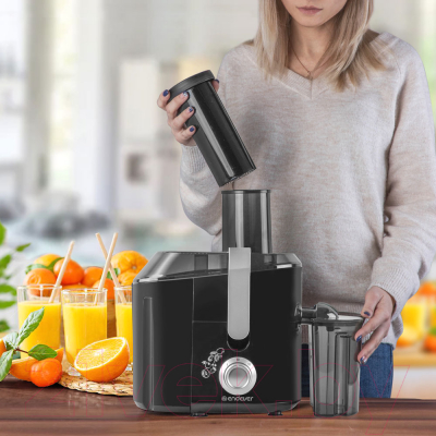 Соковыжималка электрическая Endever Sigma 77 (черный/стальной)