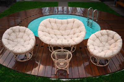 Комплект садовой мебели BiGarden Mamasan Papasan / БГ-3+1-Б (бамбук)