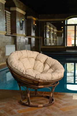 Кресло садовое BiGarden Papasan / БГ-П-К (какао)