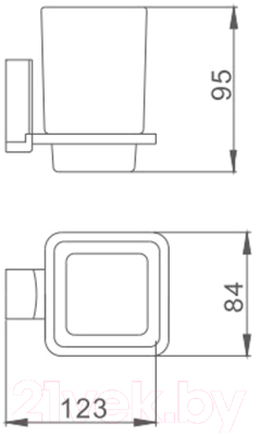 Стакан для зубной щетки и пасты Haiba HB8806