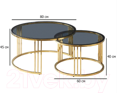Комплект журнальных столиков Signal Vienna