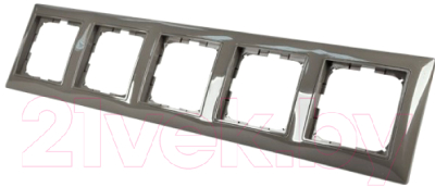 Рамка для выключателей и розеток ABB Basic 55 1725-0-1510 - фото