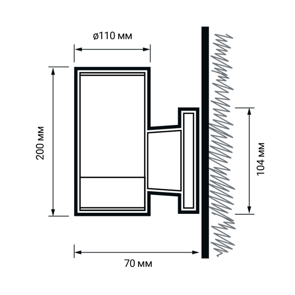 Бра уличное JAZZway PWL-200110/30D 1x9w 6500K BL / 2857965B