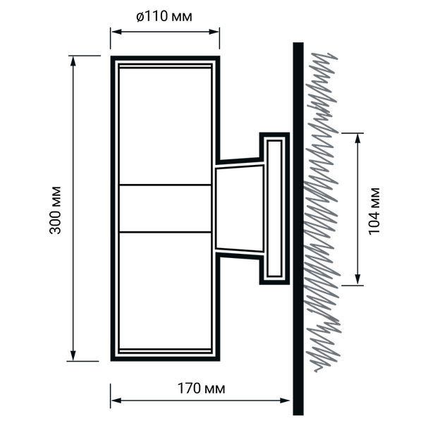 Бра уличное JAZZway PWL-300110/30D 2x12w 6500K BL / 5015142B