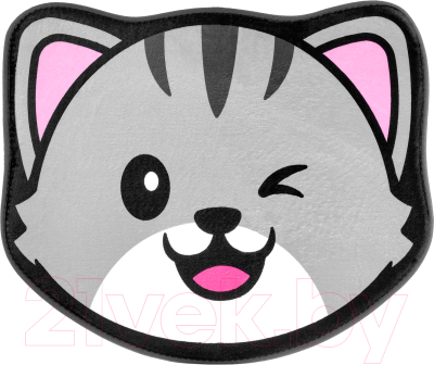 Коврик для ванной ROXY-KIDS С эффектом памяти Антискользящий Кот 50x60 / RBMT-003 - фото