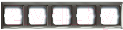 Рамка для выключателей и розеток ABB Basic 55 1725-0-1535 - фото