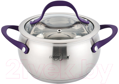 Кастрюля Barton Steel BS 2017-18 (фиолетовый) - фото