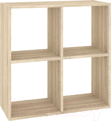 Стеллаж Кортекс-мебель Дельта-4к 71x71 (дуб сонома) - фото