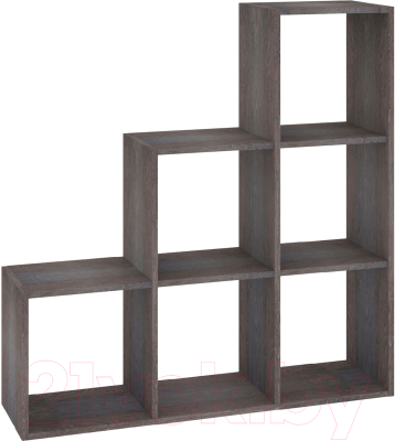 Стеллаж Кортекс-мебель Дельта-6ст 105x105 (береза) - фото