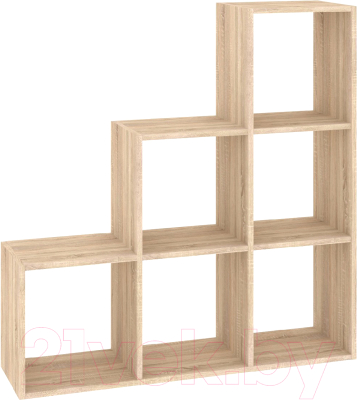 Стеллаж Кортекс-мебель Дельта-6ст 105x105 (дуб сонома) - фото