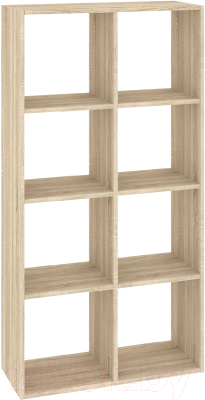 Стеллаж Кортекс-мебель Дельта-8 71x140 (дуб сонома) - фото