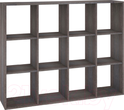 Стеллаж Кортекс-мебель Дельта-12 140x105 (береза) - фото