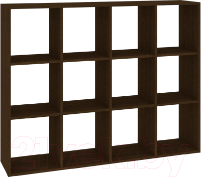 Стеллаж Кортекс-мебель Дельта-12 140x105 (венге) - фото