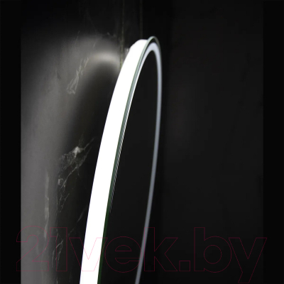 Зеркало Пекам Luna 71x71 / Luna-71x71 (с подсветкой, с механической клавишей включения)