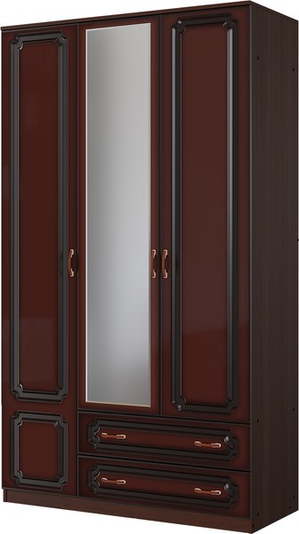 Шкаф Bravo Мебель Лак ШР-3 1 зеркало - фото