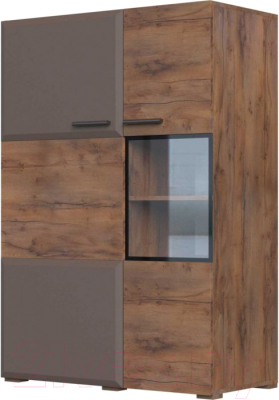 Тумба Bravo Мебель Рио 2 двери 950 (таксус/смоки софт) - фото