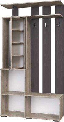 Секция в прихожую Bravo Мебель Имидж №1 (дуб бонифаций/вольфрам)