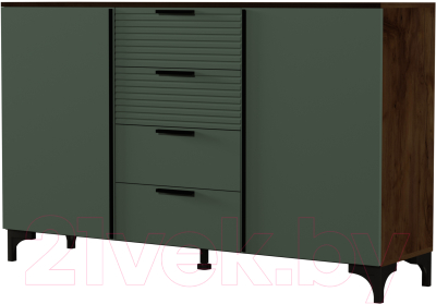 Тумба Bravo Мебель Брента 4 ящика - фото