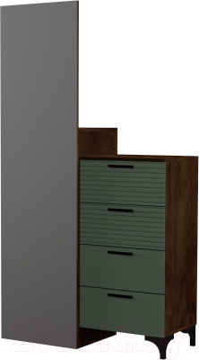 Комод Bravo Мебель Брента с зеркалом - фото