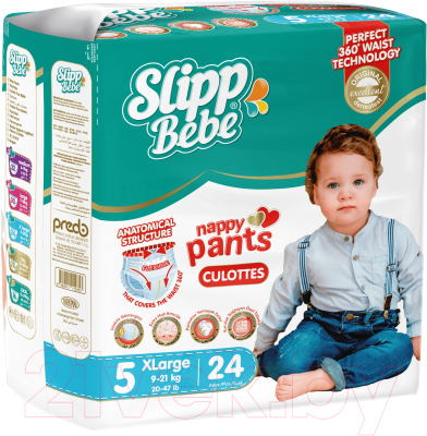 Подгузники-трусики детские Slipp Bebe XL 9-21кг / EP-305 - фото