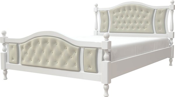 Двуспальная кровать Bravo Мебель Жасмин 160x200 - фото