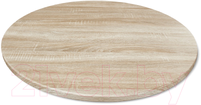 Обеденный стол Sheffilton SHT-TU43/TT 80 МДФ (черный муар/дуб сонома светлый)