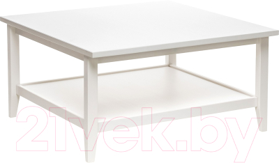 Журнальный столик Импэкс Leset Мира 90x90 (белый) - фото