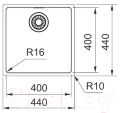 Мойка кухонная Franke FEX 110-40 (122.0689.807)